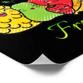 Tutti Frutti Frucht Frühling Sommer Meeresküste St Poster (Ecke)