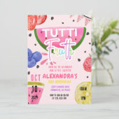 Tutti Frutti Fruit 1. 3. 4. 7. 9. Einladung (Stehend Vorderseite)