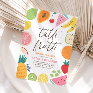 Tutti Frutti Fruit Baby Dusche Einladung