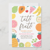 Tutti Frutti Fruit Baby Dusche Einladung (Vorderseite)