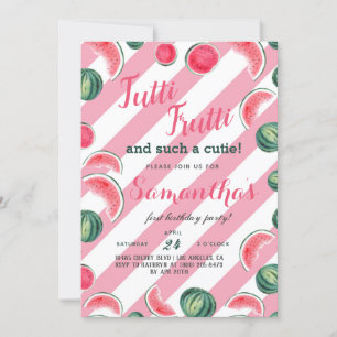Tutti Frutti Fruit Birthday Einladung