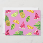 Tutti Frutti - Fruit Birthday Party Einladung (Rückseite)