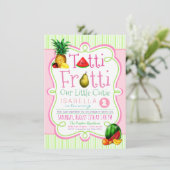 Tutti Frutti Geburtstagsparty Einladung (Stehend Vorderseite)