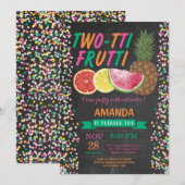 Tutti Frutti Geburtstagsparty Einladung 2. Geburts (Vorne/Hinten)