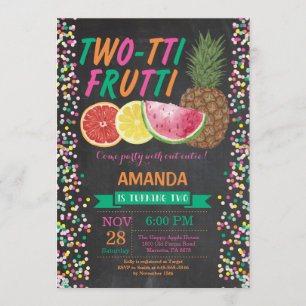 Tutti Frutti Geburtstagsparty Einladung 2. Geburts