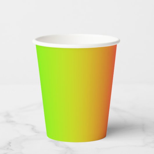 Tutti Frutti Gradient Pappbecher (Vorderseite)