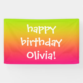 Tutti Frutti Gradient Personalisiert Banner