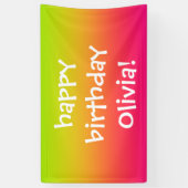 Tutti Frutti Gradient Personalisiert Banner (Vertikal)