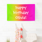 Tutti Frutti Gradient Personalisiert Banner (Insitu)