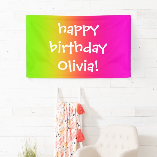 Tutti Frutti Gradient Personalisiert Banner (Insitu)