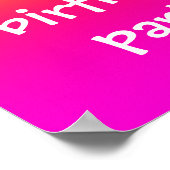 Tutti Frutti Gradient Personalisiert Poster (Ecke)