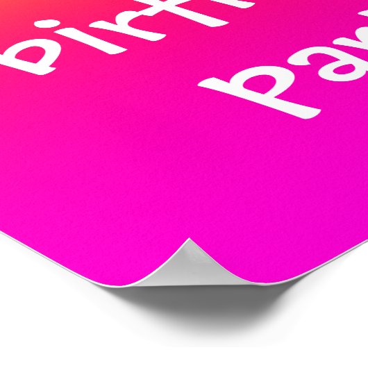 Tutti Frutti Gradient Personalisiert Poster (Ecke)