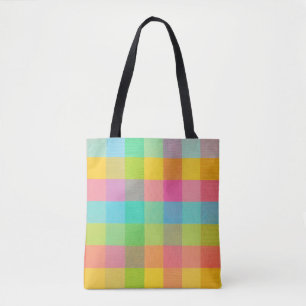 Tutti Frutti Kariert - Hell Checkered Alltag Tot Tasche