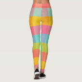 Tutti Frutti Kariert - Helles gekreuztes Muster Le Leggings (Rückseite)