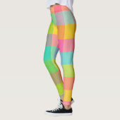 Tutti Frutti Kariert - Helles gekreuztes Muster Le Leggings (Links)