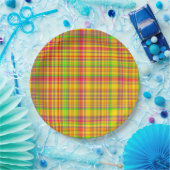 Tutti Frutti KARIERTE 2-PAPIERTELLER Pappteller (Party)
