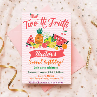 Tutti Frutti | Obst Party Geburtstag Einladung