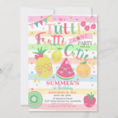 Tutti Frutti Party Einladung - Einladung Obst (Vorderseite)