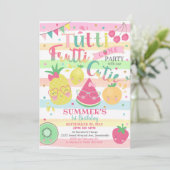 Tutti Frutti Party Einladung - Einladung Obst (Stehend Vorderseite)