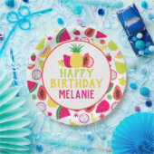 Tutti Frutti Tropical Fruit Geburtstagsparty Pappteller (Party)