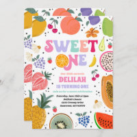 Tutti Frutti Tropical Summer Sweet One Birthday