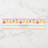 Tutti Frutti Wasserflaschen Labels Sommer Wasserflaschenetikett (Einzelnes Label)