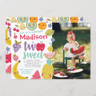 Tuttifrutti 2. Geburtstag Einladung