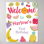 Tuttifrutti Begrüßungszeichen Poster (Vorne)