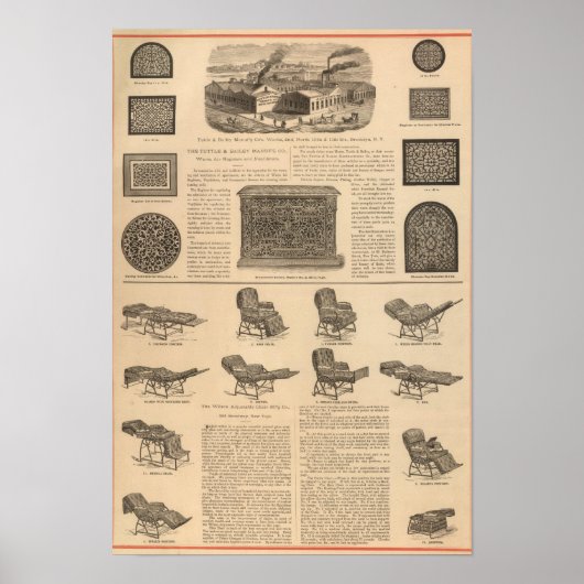 Tuttle and Bailey Manufacturing Company Poster (Vorne)