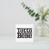 Tutto Bene Begleitkarte (Stehend Vorderseite)