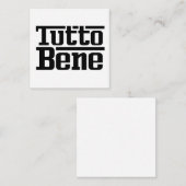 Tutto Bene Begleitkarte (Vorne/Hinten)