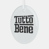 Tutto Bene Ornament Aus Glas (Vorderseite links)