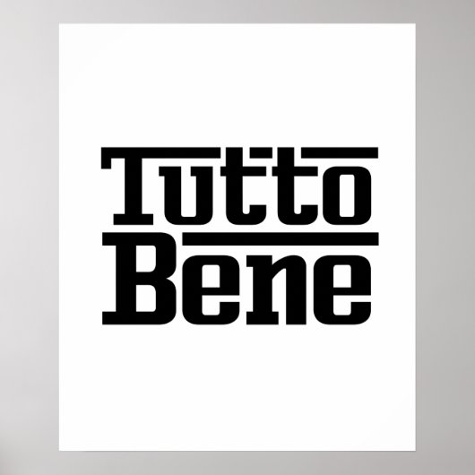 Tutto Bene Poster (Vorne)