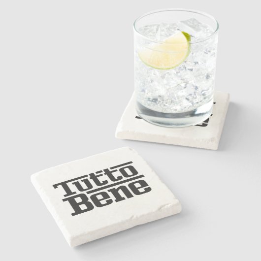 Tutto Bene Steinuntersetzer (Seitenansicht)