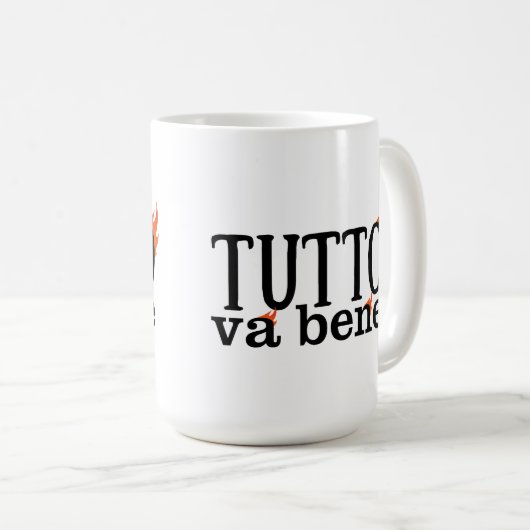 Tutto Va Bene (Fuoco) Kaffeetasse (VorderseiteRechts)