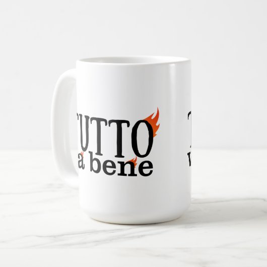 Tutto Va Bene (Fuoco) Kaffeetasse (Vorderseite Links)