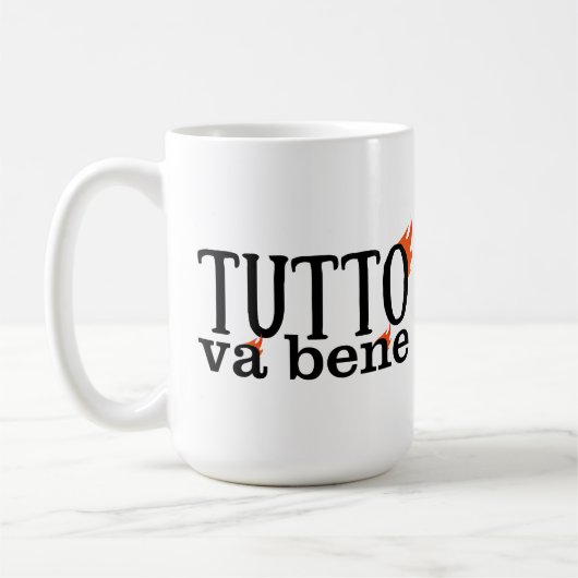 Tutto Va Bene (Fuoco) Kaffeetasse (Links)