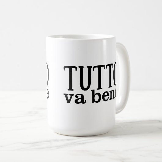 Tutto Va Bene (semplice) Kaffeetasse (VorderseiteRechts)