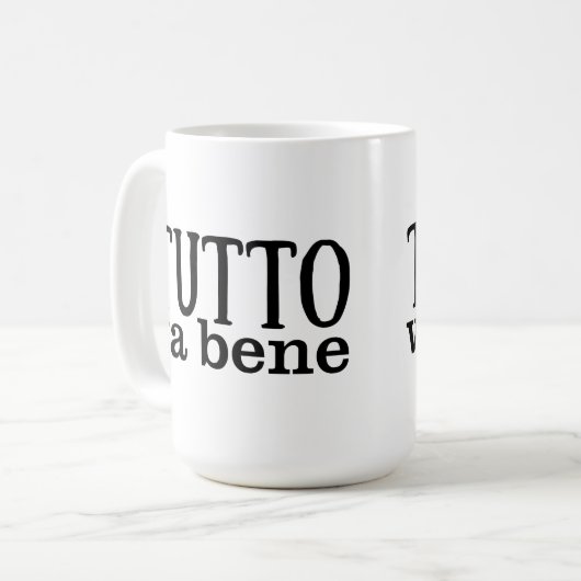 Tutto Va Bene (semplice) Kaffeetasse (Vorderseite Links)