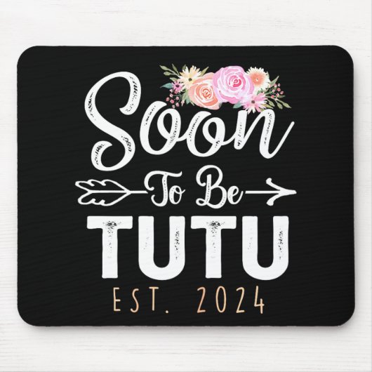 Tutu 2024 Mütter Tag bald Oma 2024 Mousepad (Vorne)
