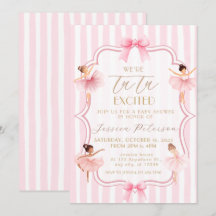 Tutu aufgeregte Ballerina-Baby-Baby-Party