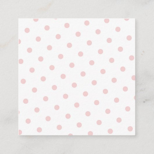Tutu Baby Shower Favor Tag (Rückseite)