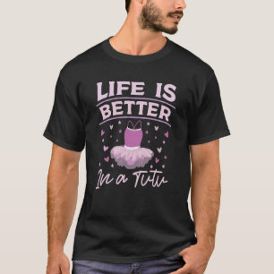 Tutu Ballerina Ballettlehrer Tanz T-Shirt