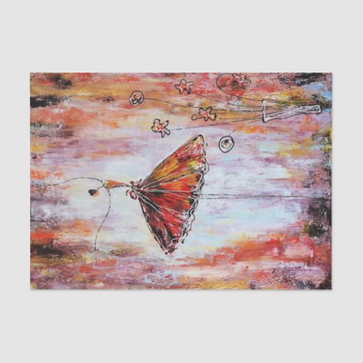 Tutu Ballerina Decoupage Seidenpapier (Vorderseite)