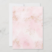 Tutu Ballerina Dress Glitzer Geburtstag Einladung (Rückseite)