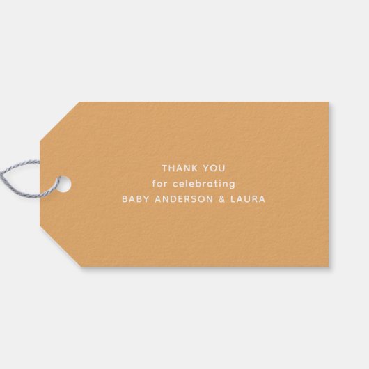 Tutu Ballerina Rabbit Bunny Baby Dusche Vielen Dan Geschenkanhänger (Rückseite Horizontal)