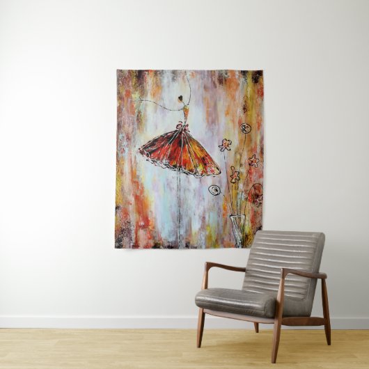 Tutu Ballerina Wandteppich (Beispiel)