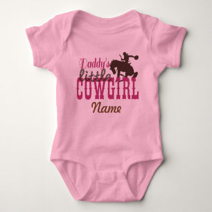 Tutu Bodysuit "Daddy s Little Cowgirl" Baby Strampler