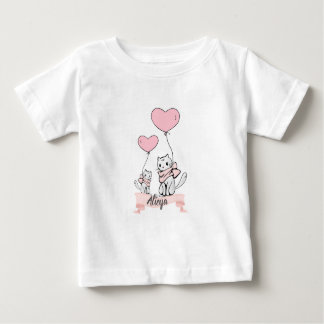 Tutu Chats coeur Baby T-shirt