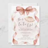 Tutu Cute Ballet Second Birthday Invitation Einladung (Vorderseite)